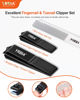 Picture of Nail Clippers with Glass Nail File, YRBIA Ultra Sharp Nail Clipper Set, Professional Fingernail & Toenail Clippers Nail Cutter for Men and Women (Black)