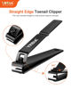 Picture of Nail Clippers with Glass Nail File, YRBIA Ultra Sharp Nail Clipper Set, Professional Fingernail & Toenail Clippers Nail Cutter for Men and Women (Black)