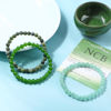 Picture of NCB 3-Piece 6mm Natural Crystal Gemstone Stretch Bracelets - Green Jade, Green Aventurine, Taiwan Jade Handmade Reiki Energy Healing Jewelry for Meditation,Yoga, Unisex