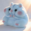 Picture of Handmade Taba Squishy Hamster Toy, Cute Squishy Hamster Fidget Toy, Realistic Hamster Toy, Soft Silicone Mochi Furry Toy, Stress Relief Gift for Adults & Kids, Sensory Anxiety Plushie (Blue)