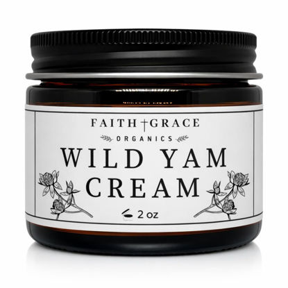 Picture of Faith and Grace Organics Wild Yam Cream for Women, Organic Hormone Balancing, PMS, Menopause & Perimenopause- 2 oz