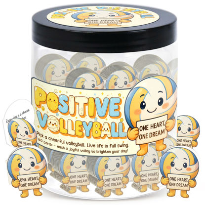 Picture of Positive Volleyball Jar - Volleyball Gifts For Women, Men - Teens, Volleyball Party Favors, Volleyball Accessories For Teen Girls, Volleyball Party Decorations