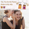 Picture of PEALICIOUS Galentines Day Gifts for Friend Toast Keychain, 2PCS Friendship Gifts for Girls as Couples Valentines Matching Keychains, Hers Bestie Keychains with Peanut Butter and Jelly for Sister