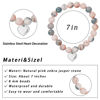 Picture of Sereney Inspirational Gifts for Daughter Granddaughter Niece Teen Girls Bset Friends Teacher, Beaded Heart Bracelets as You are Awesome Gifts for Women on Graduation Birthday Valentines Easter