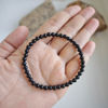 Picture of CHCCOYE 4mm Natural Healing Gemstone Bracelet Handmade Yoga Stretch Elastic Bracelet Stress Relief Crystal Jewelry for Men and Women (4mm, Black Onyx)