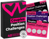 Picture of Couples Games for Adults - Position Challenges Scratch Off Cards, 40 Spicy Dares & Romantic Adventures for Couples to Build Deeper Intimacy, Fun Date Night Game, Valentines Gifts for Him & Her