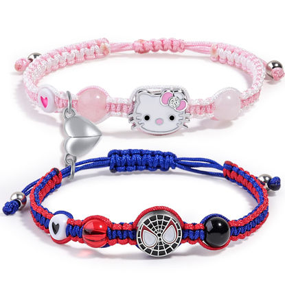 Picture of XMITHJLS Couples/Friendship Matching Bracelets,Bat/Spider/kitty Bracelets Set, Valentine's Day Birthday Jewelry Gifts for Gf and Bf Soulmate, Matching Gifts for Husband&Wife Son&Daughters BFF