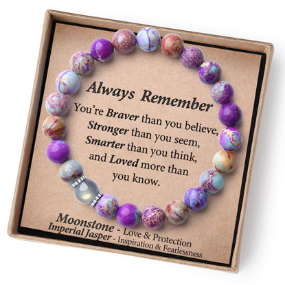 Picture of THEMEROL Valentines Day Gift Her Kids Teens Girl Gifts Ideas Teenage Beaded Bracelets 8 11 Year Old Friendship Birthday Women Granddaughter Niece Easter Basket Stuffers Graduation Christmas Stocking