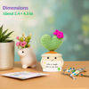 Picture of BRIFUFOUS Get Well Gifts for Women, Handmade Crochet Cactus - Plush Plant Gift with Encouragement Card for Desk Decor, Home or Office Decoration