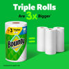 Picture of Bounty Select-A-Size Paper Towels, White, 2 Triple Rolls = 6 Regular Rolls