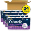 Picture of Cottonelle Ultra Comfort Toilet Paper with Cushiony CleaningRipples Texture, Strong Bath Tissue, 24 Family Mega Rolls = 108 Regular Rolls (4 Packs of 6)