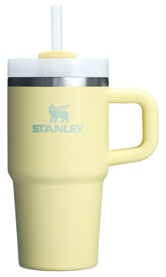 Picture of STANLEY Quencher H2.0 Tumbler with Handle and Straw 20 oz | Flowstate 3-Position Lid | Cup Holder Compatible for Travel | Insulated Stainless Steel Cup | BPA-Free | Pomelo