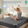 Picture of BEDLORE Waterproof Mattress Protector, Queen Size Mattress Pad Noiseless with Deep Pocket 6"-18" Depth, Soft Breathable Dirt-Proof Bed Mattress Cover Washable for Home, Bedroom, Hotel (Gray)