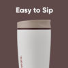 Picture of Owala SmoothSip Slider Insulated Stainless Steel Coffee Tumbler, Reusable Iced Coffee Cup, Hot Coffee Travel Mug, BPA Free 12 oz, Vanilla Bean