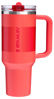 Picture of STANLEY Quencher ProTour Flip Straw Tumbler with Leakproof Lid 40 oz | Built-In Straw and Handle | Cup Holder Compatible for Travel | Insulated Stainless Steel Cup | BPA-Free | Hot Coral Fade
