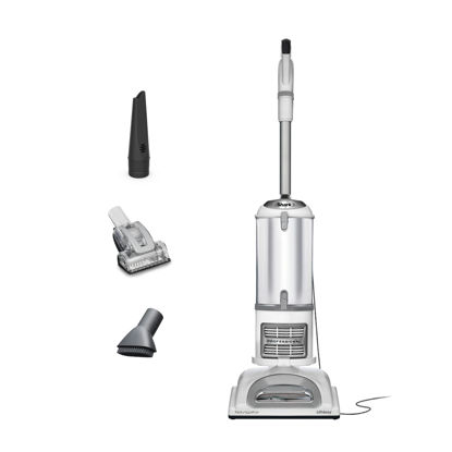 Picture of Shark | Upright Vacuum Cleaner | Navigator Lift-Away | Swivel Steering | HEPA Filter | Vacuum for Pet Hair | Crevice Tool & Dusting Brush Included | For Carpets & Hard Floors | White/Silver | NV356E