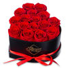 Picture of GLAMOUR BOUTIQUE 16 Flower Forever Heart Shape Box, Eternal Preserved Roses Gift for Her, Lasting Flowers, Romantic Floral Keepsake for Birthday, Anniversary or Valentine’s Day, Red (Color-Treated)