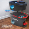 Picture of O-Cedar RinseClean Spin Mop & Bucket System | Clean with Water | Removes 99% of Bacteria Plastic