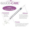 Picture of GLUCO-CARE 1 ml/cc Syringes 31G x 5/16’’ (8mm), Orange Cap, 100/box