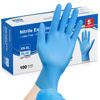 Picture of Schneider Nitrile Exam Gloves - M, 100-ct Box, Medical Grade Blue Disposable Gloves Latex Free, Rubber Glove for Cleaning, Cooking, Food Prep