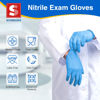 Picture of Schneider Nitrile Exam Gloves - M, 100-ct Box, Medical Grade Blue Disposable Gloves Latex Free, Rubber Glove for Cleaning, Cooking, Food Prep