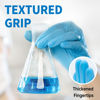 Picture of Medguy Powder-Free Nitrile Exam Gloves, 4.5 Mil, 100 Pcs Blue Disposable Latex-Free Food-Safe Medical Cleaning Cooking Gloves (Medium)