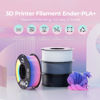 Picture of Creality 3D Printer Filament 1.75mm, Rainbow Upgrade PLA+ Filament Strong Toughness No-Tangling Vacuum Packaging 3D Printing Filament Fit Most 3D Printers, 1kg Spool, Accuracy +/- 0.02mm, Multi-Color