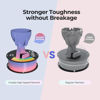 Picture of Creality 3D Printer Filament 1.75mm, Rainbow Upgrade PLA+ Filament Strong Toughness No-Tangling Vacuum Packaging 3D Printing Filament Fit Most 3D Printers, 1kg Spool, Accuracy +/- 0.02mm, Multi-Color
