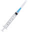 Picture of 100 Pack Disposable 3ml/cc Lab Syringes with 23Ga 1 Inch Needle Luer Lock, Individually Sealed Packed