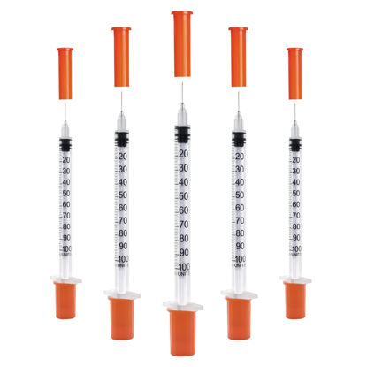 Picture of U-100 1cc 31g 5/16" (8mm) Syringes, Individually Wrapped Pack of 20