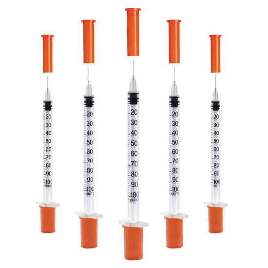 Picture of U-100 1cc 31g 5/16" (8mm) Syringes, Individually Wrapped Pack of 20