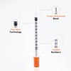Picture of U-100 1cc 31g 5/16" (8mm) Syringes, Individually Wrapped Pack of 20