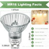 Picture of SerBion GU10 120V 50W Halogen Light Bulbs for Track and Range Hood, GU10+C Candle Warmer Lamp with Dimmable, 2700K Warm White, 6000+Hours Long-Lasting Pack of 6