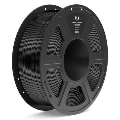Picture of ELEGOO PLA Filament 1.75mm Black 1KG, 3D Printer Filament Dimensional Accuracy +/- 0.02mm, 1kg Spool(2.2lbs) Fit Most FDM 3D Printers