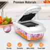 Picture of 8 Blade All-in-1 Vegetable Chopper Mandoline Slicer with Container, Food Chopper, Onion Chopper, Veggie Cutter for Salad, Kitchen Gadgets Accessories Essentials, White