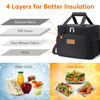 Picture of Lifewit Medium Lunch Bag Insulated Lunch Box Soft Cooler Cooling Tote for Adult Men Women, Black 12-Can (9L)