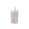 Picture of Owala Kids Insulation BPA-Free Plastic Tumbler with Spill Resistant Flexible Straw, Easy to Clean, Kids Water Bottle, Great for Travel, Dishwasher Safe, 15 Oz, Mint and Pink, (Unicorn)