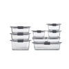 Picture of Rubbermaid Brilliance Glass Food Storage Containers, Assorted Sizes, Set of 9, BPA-Free, Leak-Proof, Clear
