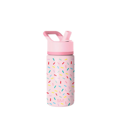 Picture of Simple Modern Kids Summit Water Bottle with Straw Lid | 14oz Stainless Steel Cup Insulated Tumbler for Toddlers, School | Confetti