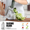 Picture of Geedel Rotary Cheese Grater, Kitchen Mandoline Vegetable Slicer with 3 Interchangeable Blades, Easy to Clean Rotary Grater Slicer for Fruit, Vegetables, Nuts