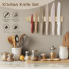 Picture of Astercook Knife Set, 13 Pieces Kitchen Knives Set with Healthy Anti-Rust Coating, Dishwasher Safe, Stainless Steel Chef Knife Sets with 6 Blade Guards, Perfect Valentine's Day Gifts for Kitchen