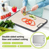 Picture of Titanium Cutting Board for Kitchen, Cutting Board Double Sided Food Grade, Pure Titanium/PP, Easy to Clean Large Size 16”×11”