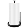Picture of Paper Towel Holder Countertop, Standing Paper Roll Holder with Anti Slip Weighted Base, Stainless Steel Freestanding Paper Towel Holder for Kitchen, Black