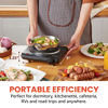 Picture of Elite Gourmet ESB-301BF# Countertop Single Cast Iron Burner, 1000 Watts Electric Hot Plate, Temperature Controls, Power Indicator Lights, Easy to Clean, Black