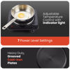 Picture of Elite Gourmet ESB-301BF# Countertop Single Cast Iron Burner, 1000 Watts Electric Hot Plate, Temperature Controls, Power Indicator Lights, Easy to Clean, Black