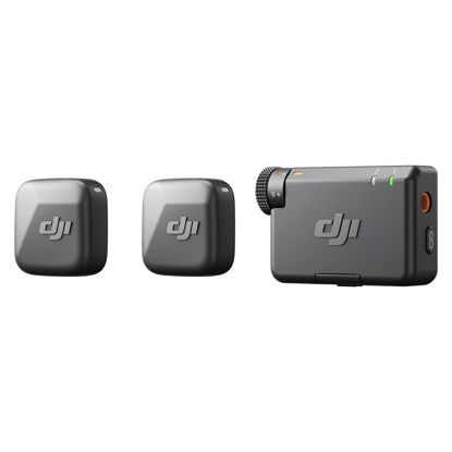 Picture of DJI Mic Mini (2 TX + 1 RX), Detail-Rich Audio, Wireless Lavalier Microphone for Camera/Android, 2-Person Vlog, Team Production