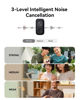 Picture of Hollyland Lark A1 Wireless Microphone for iPhone 17/16/15 & Android, 48kHz/24-bit, 3-Level Intelligent Noise Cancel, Magnetic Mini Mic for YouTube, Podcast, Vlogging (Black, 2TX + USB-C RX)