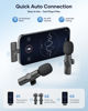 Picture of Wireless Microphone for iPhone iPad and Android Phone, 2 Pack Wireless Lavalier Lapel Mic with Noise Reduction, Plug and Play Mini Microphone for Video Recording Interview Podcast YouTube TikTok Vlog