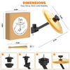 Picture of Car Cymbal Air Vent, Mini Drum Crash Cymbal Set with Mini Drum Stick, Funny Musical Instruments Gadget for Drummer Music Lovers Gift, Compact Durable Car Accessory for Most Vehicles(Gold)