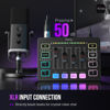 Picture of FIFINE Gaming Audio Mixer, Streaming RGB PC Mixer with XLR Microphone Interface, Individual Control, Volume Fader, Mute Button, 48V Phantom Power, for Podcast/Recording/Vocal/Game Voice-AmpliGame SC3